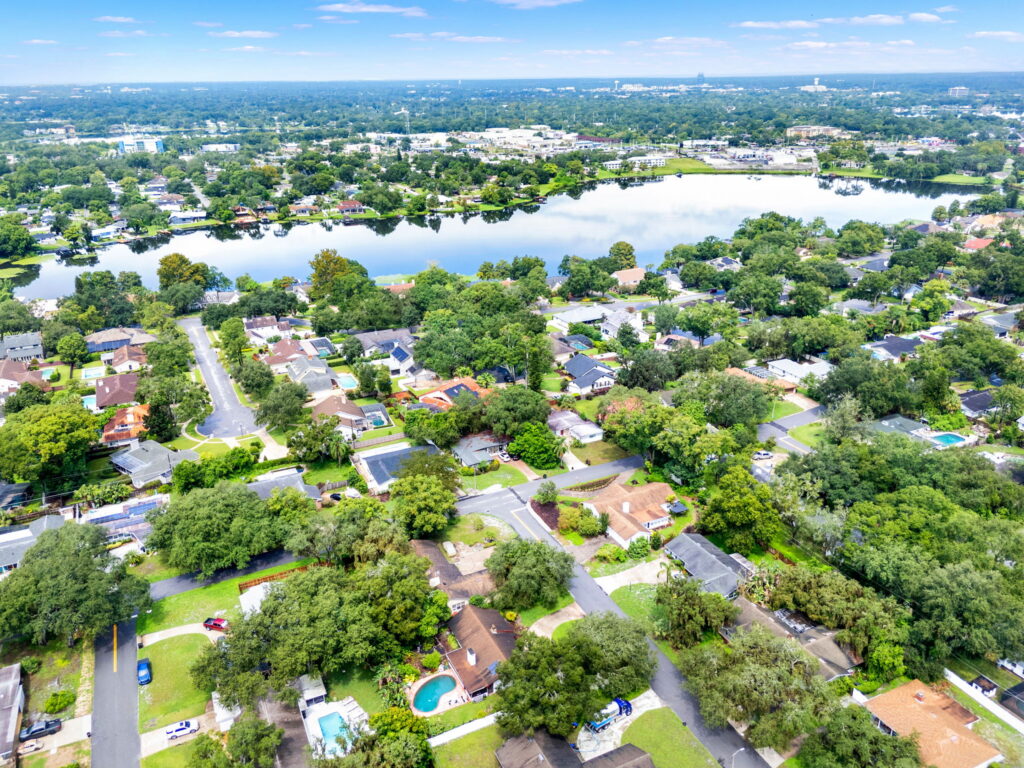 homes for sale in Maitland FL aerial view lake