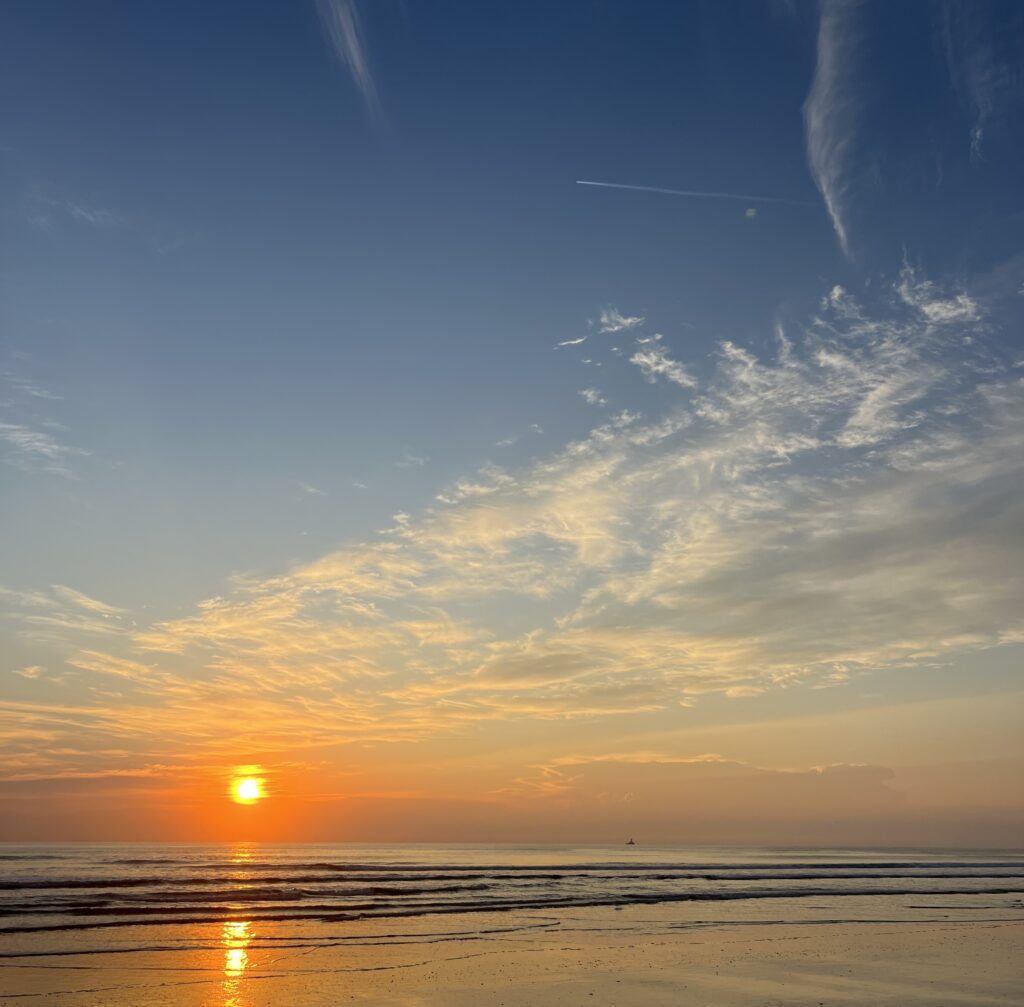 homes for sale New Smyrna Beach FL sunrise Spacex rocket