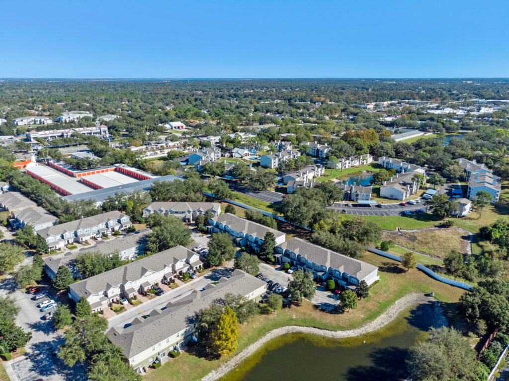 homes for sale in Winter Springs FL aerial view red bug road