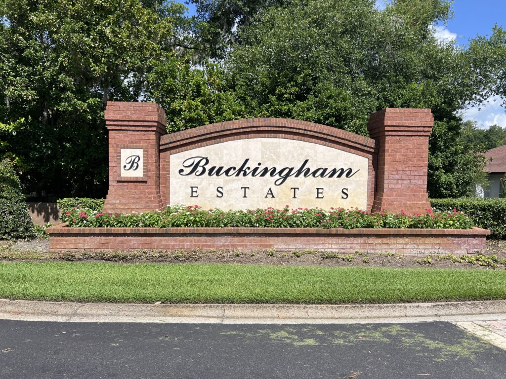 Buckingham Estates Sanford FL Sign