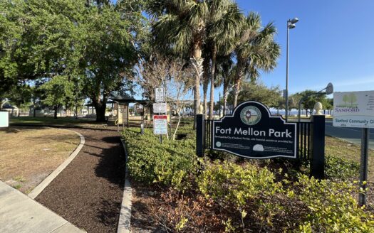 Fort Mellon Park Sanford FL Entrance Sign
