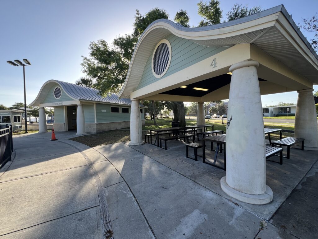 Fort Mellon Park Sanford FL Pavilion Covered Seating
