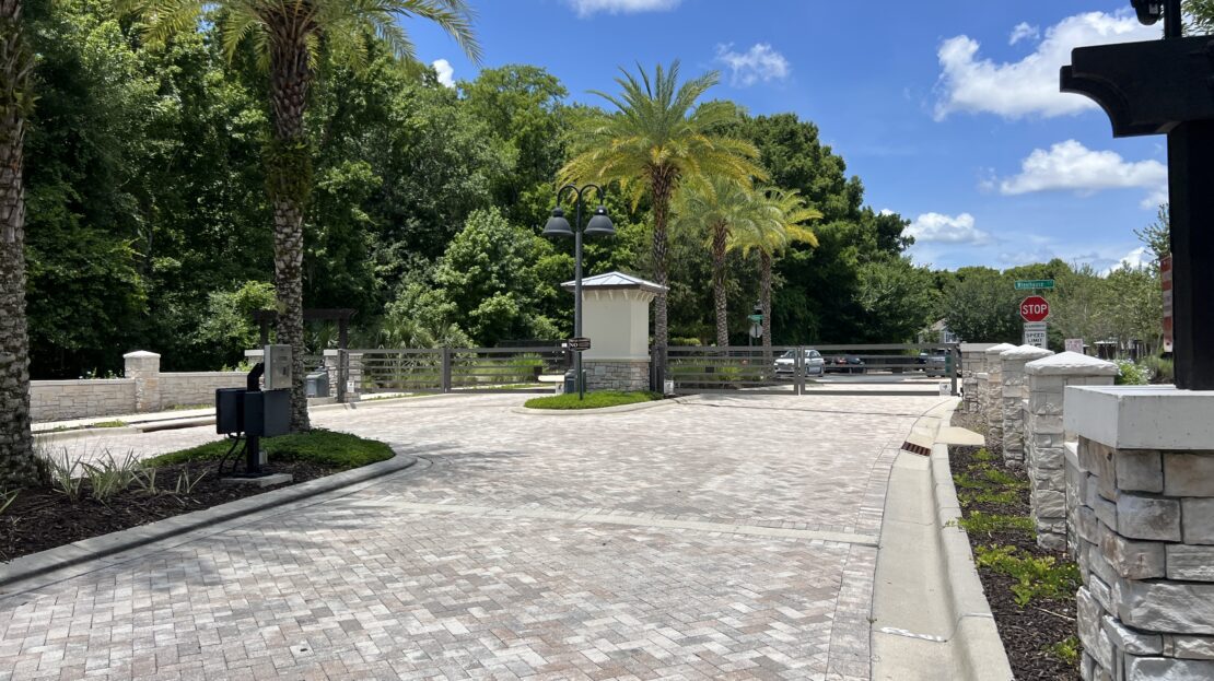 griffin park lake mary fl gated paver entry