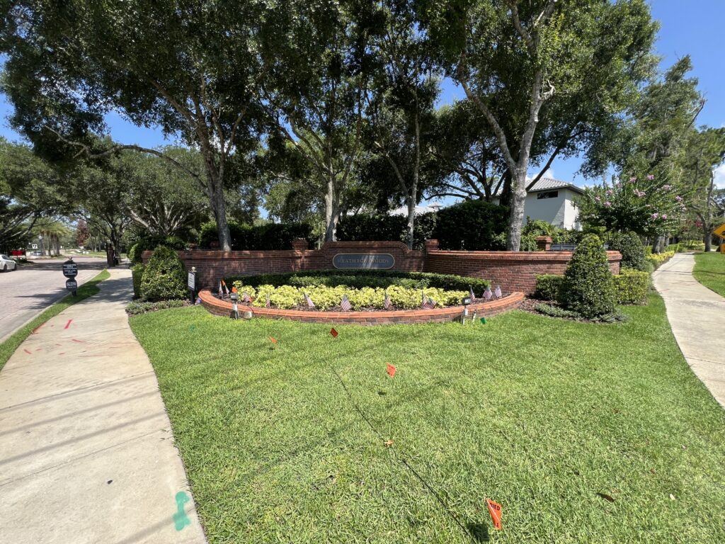 heathrow woods lake mary fl entrance sign