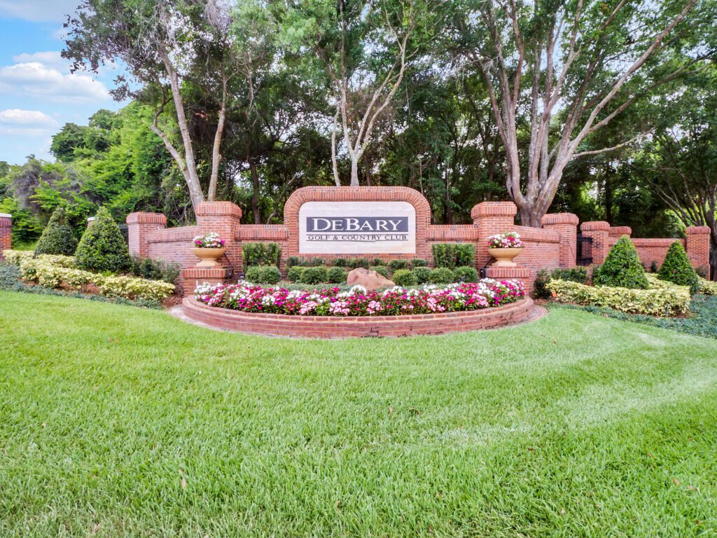 homes for sale DeBary Golf and Country Club DeBary FL entrance sign