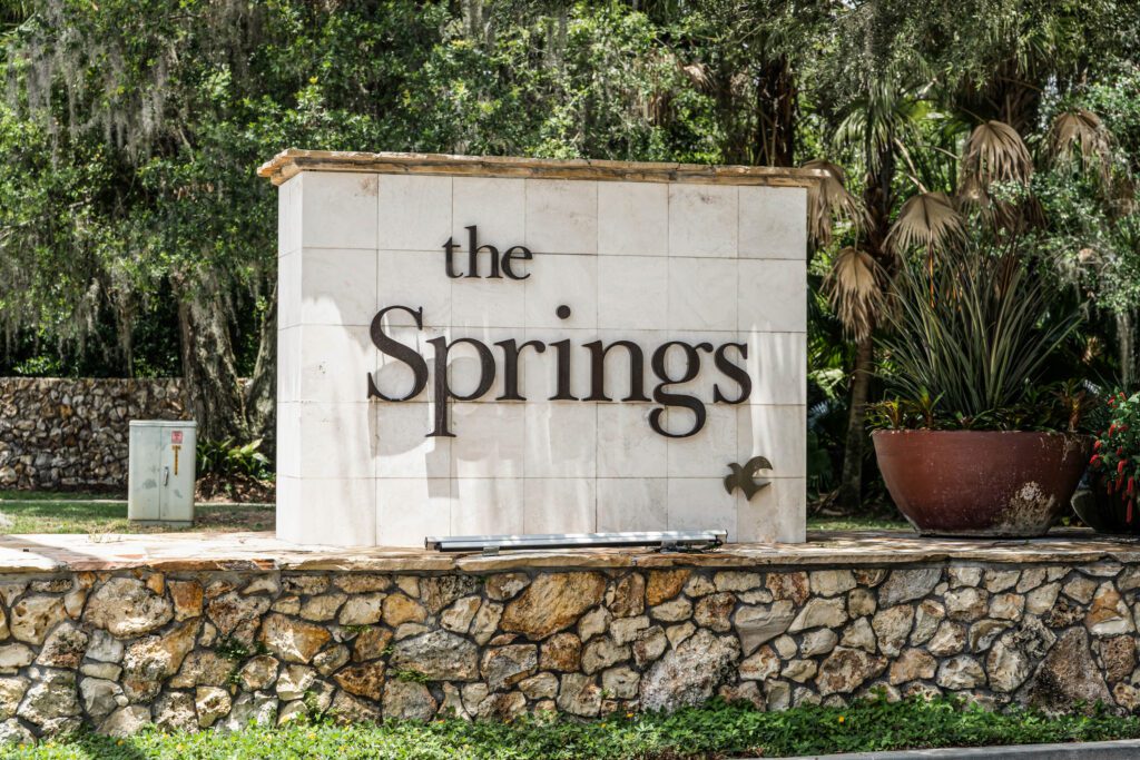 homes for sale The Springs Longwood FL entrance sign