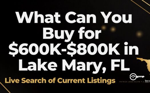 homes for sale Lake Mary FL 600000 to 800000
