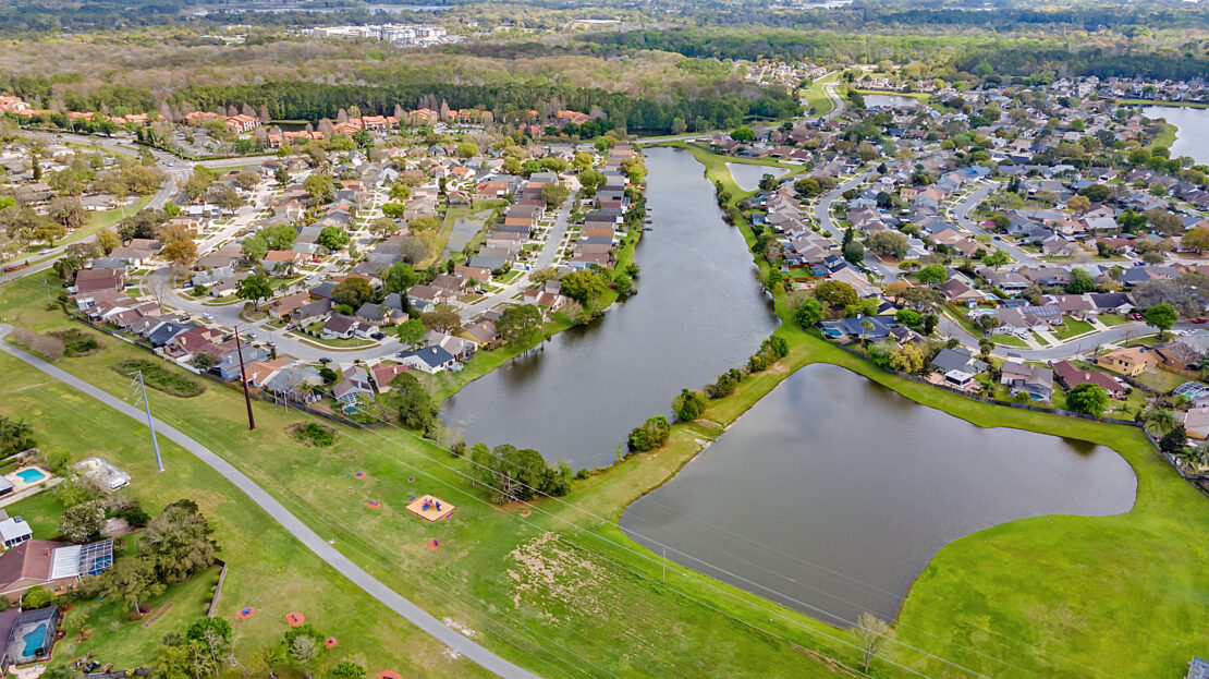 Lakewood at the Crossings Lake Mary FL Aerial