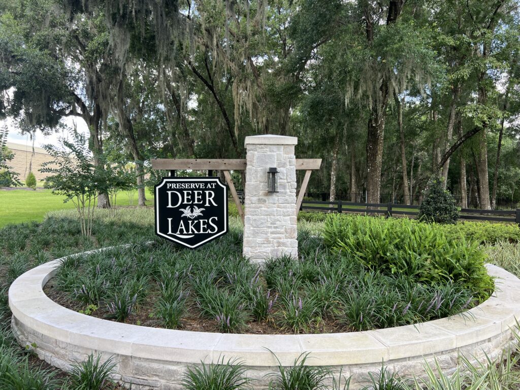 homes for sale in Preserve at Deer Lakes Sanford FL entrance sign