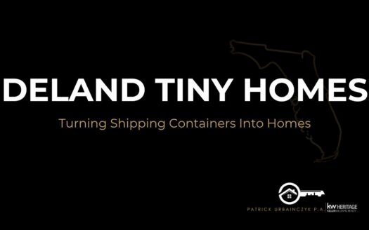 DeLand Tiny Home community made from shipping containers in Volusia County Title: DeLand Tiny Home Community Featured Image