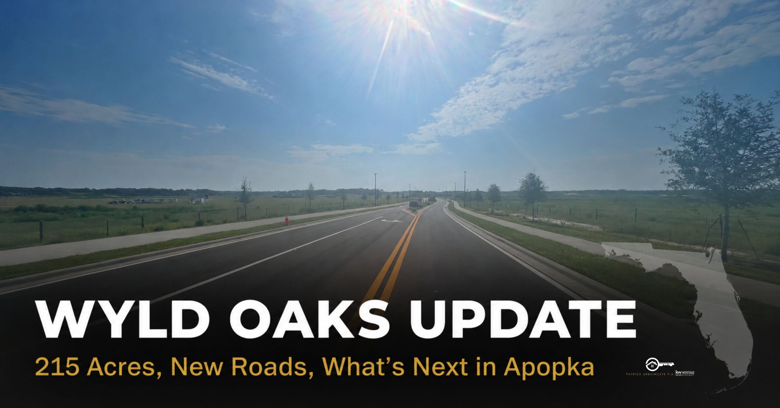 Wyld Oaks Apopka development update featuring new roads and infrastructure