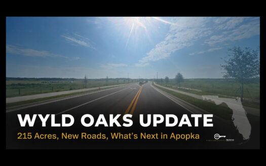 Wyld Oaks Apopka development update featuring new roads and infrastructure