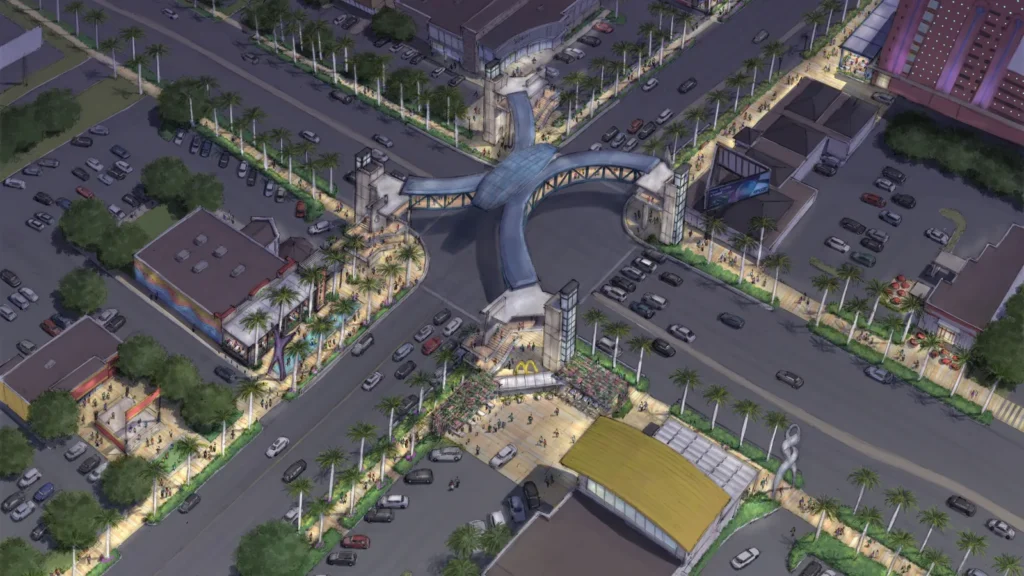 I-Drive Promenade proposal rendering at Sand Lake Road intersection in Orlando, FL