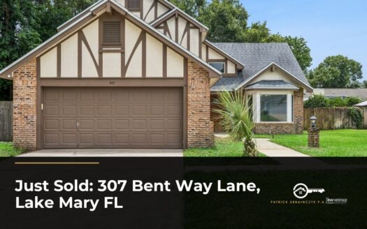 Just Sold: 307 Bent Way Lane, Lake Mary FL