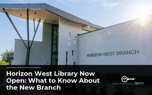Horizon West Library Now Open: What to Know About the New Branch Exterior of the new Horizon West Branch library at 4657 Hamlin Groves Trail in Winter Garden, Florida