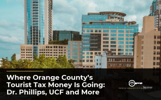 Downtown Orlando skyline with high-rise office and residential towers